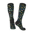 thumbnail image 4 of Fotbe Dinosaur print Women's Men's Novelty Crew Socks Cotton Socks Knee High Socks for Walking,Running,Nurses,Pregnancy, 4 of 9