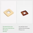 thumbnail image 4 of Brida para brazo de ducha BathAce de acero inoxidable dorado de 20,6 mm, 4 of 5