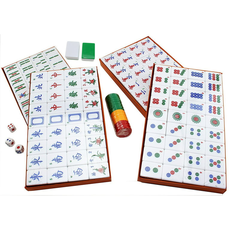 Chinese Numbered X-Large Tiles Mahjong Set. 144 Tiles 1.5  Easy-To-Read  Game set / Complete set weighs 13 pounds. Gift / Birthday (Mah-Jongg, Mah  Jongg, Majiang) C12462 