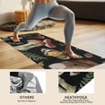 thumbnail image 4 of Red Mushroom Butterfly Black Pattern Hot Yoga Mat Towel Non Slip for Hot Yoga - Quick-Drying Yoga Mat Cover with 4 Corner Pockets with Travel Bag - Hot Yoga Towel Non Slip 70"x26", 4 of 6