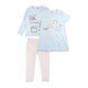 thumbnail image 1 of Set de Pijama 3 Piezas en Algodón Hipoalergénico, Playera Manga Larga, Pantalón y Camisón Manga Corta Baby Creysi Azul Celeste 8 Años, 1 of 3