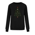 thumbnail image 5 of Aboser Christmas Sweatshirts for Women Merry Christmas Tree Graphic Shirts Loose Long Sleeve Xmas Vacation Pullover Christian Tops Black L, 5 of 7