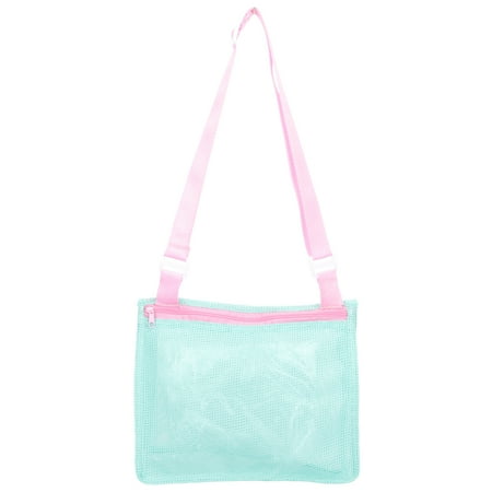 

Kids Beach Bag Mesh Beach Bag Portable Beach Toy Pouch Folding Kids Beach Pouch