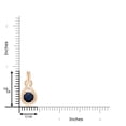 thumbnail image 4 of ANGARA Natural 1.6 Ct Round Sapphire Solitaire Infinity Knot Pendant in 14K Rose Gold for Women (Size-7mm) | September Birthstone, Anniversary, Jewelry Gift for Women | Natural Blue Sapphire Necklace, 4 of 9