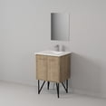 thumbnail image 6 of Lancy 24 in W Rustic Acacia Bath Vanity, Cultured Marble Top, Faucet Set and 18 in Mirror, 6 of 9