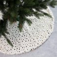 thumbnail image 1 of 48 Inch Christmas Decorations Five Star Printed Plush Tree Skirt White Plush Christmas Tree Decoration White Christmas Tree Skirt, 1 of 3