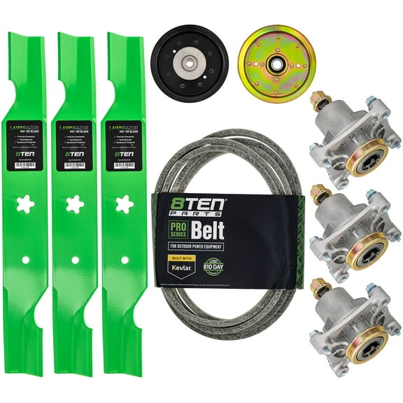 8TEN Deck Rebuild Kit for Husqvarna 54 inch LSZ5422 LSZ5424 Zero Turn Mowers Blade Spindle Belt Idler MK1005524