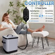Ice Machine for Knee After Surgery, Cold Therapy Machine for Knee Replacement, Cold Therapy Machine with Programmable Timer Quiet Pump Compression Pad Apply to Arm, Ankle, Thigh