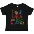 thumbnail image 3 of Inktastic Lala Lolo Loves Me Grandchild Boys or Girls Toddler T-Shirt, 3 of 5