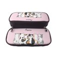 thumbnail image 5 of Vsdgher Cute Cats Print Pen Case Leather Pencil Pouch Markers Holder Big Capacity Bag with Zippered Pocket for Stationery Tool, 5 of 6