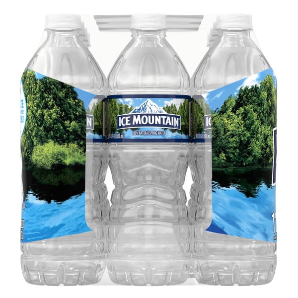 ICE MOUNTAIN Natural Spring Water, 16.9 fl oz Bottles, 12 Pack