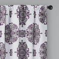 thumbnail image 2 of Eclipse Olivia Room Darkening Thermaweave, Rod Pocket Window Curtain Panel, 1 Panel, 37 in x 63 in, Purple, 2 of 5