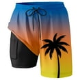 thumbnail image 3 of Kcolen Mens Swim Trunks 5 Inch Soild Color Beach Shorts Comfy Funny Mens Swim Trunks Men Swim Trunks Summer Beach Fashion Swimming Shorts for Men, 3 of 4