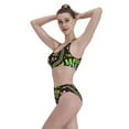 thumbnail image 6 of Picia Mardi Gras3 Women's High Waisted Bikini Scoop Neck Swimsuit Two Pieces Bathing Suit-X-Large, 6 of 8