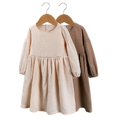 thumbnail image 2 of Esaierr Toddler Baby Girls Casual Dress Lantern Long-Sleeved Cotton Dresses for 1-6T, 2 of 5