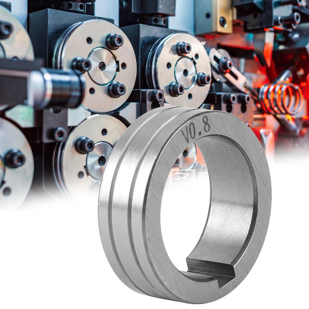 LYUMO 30mm/1.18in Steel Wire Feeder Roller 0.8/1.0/1.2 Welding Wire