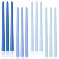 thumbnail image 1 of Candle LPUSA, 30 cm, azul degradado, sin perfume, sin humo, juego de 12, 1 of 7