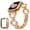 Rosegold, variant on Dwitch Apple Watch Series 9/8/7 Band & Case,Bling Diamond Jewelry Metal Strap Band with 1 Pack Tempered Glass Screen Protector Cover Women Girl Bracelet Wristbands for iWatch 45mm,Starlight