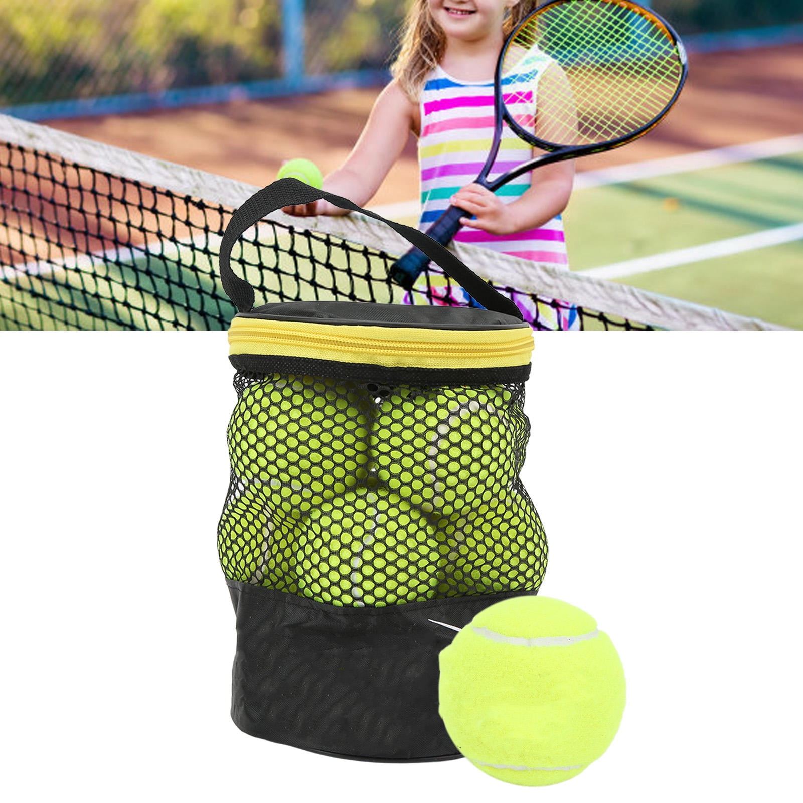 Suodoka 12‑Pack High‑Resilience Cashmere‑Rubber Tennis Balls – Soft, Elastic, Waterproof, Ideal for Kids & Beginners, Includes Storage Bag