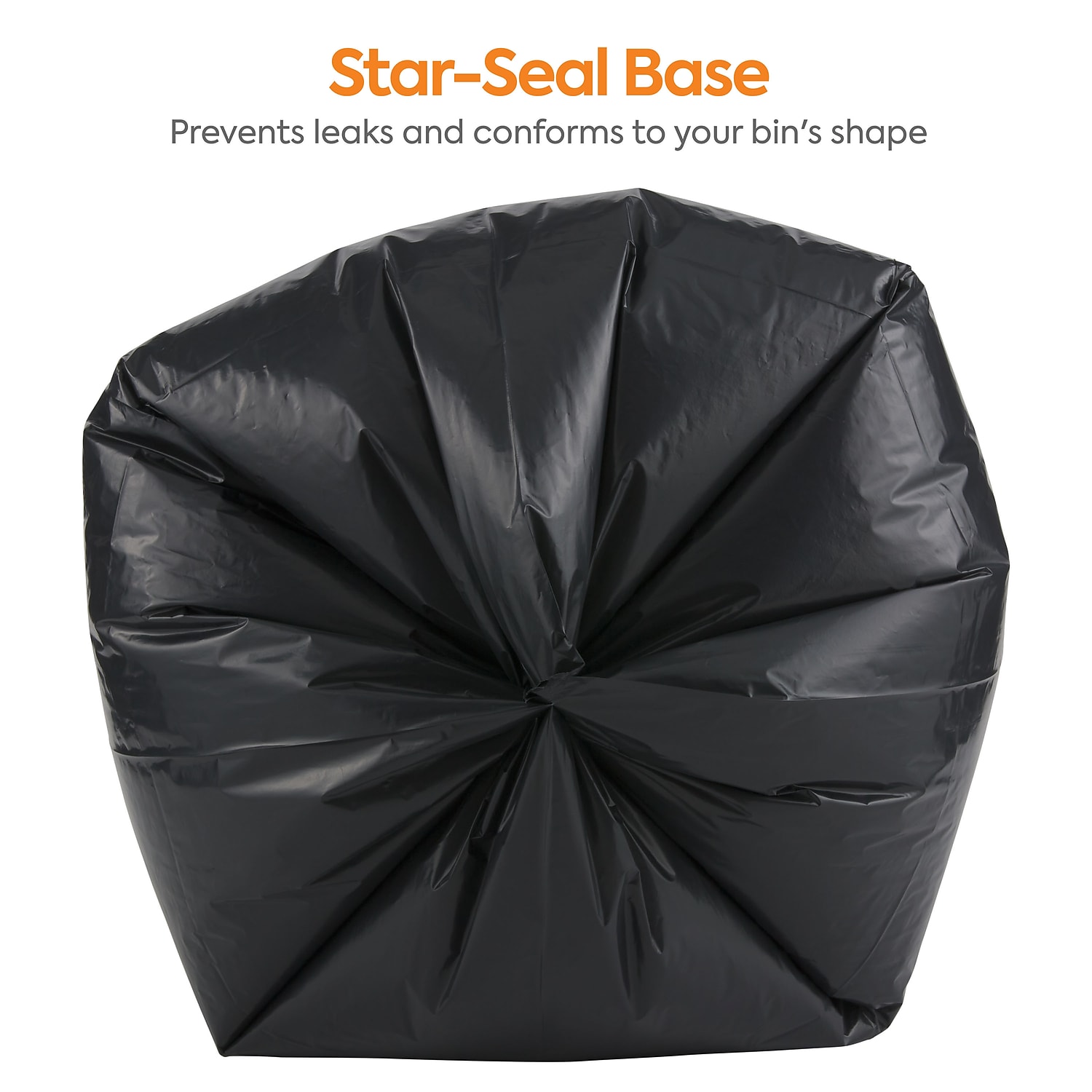 Staples Coastwide Professional 20-30 Gallon Trash Bag 30" x 36" Low Density 1.35 mil Black 150
