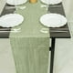 Efavormart 12" X 108" Accordion Crinkle Taffeta Table Runner - Sage Green - Perfect for Wedding ...