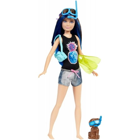 Barbie Dolphin Magic Chelsea Doll with Puppy & Color-Change Snorkel