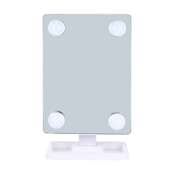 unbranded Swivel LED Vanity Mirror White with 3 Settings for Desktop and Bathroom Use