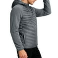 thumbnail image 2 of Mrmaere Men's Hooded Jacket Contrast Fabric Quilted Warm Outerwear for Daily & Casual Wear Gray L, 2 of 7