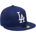 thumbnail image 3 of Men's New Era Navy Los Angeles Dodgers Cooperstown Collection Wool 59FIFTY Fitted Hat, 3 of 6