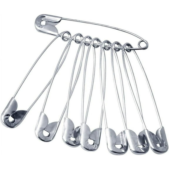 Large Heavy Duty Safety Pins - 100Pcs for Crafts & Clothes
