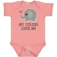 thumbnail image 3 of Inktastic My Cousin Loves Me Boys or Girls Baby Bodysuit, 3 of 5
