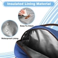 thumbnail image 4 of Tirrinia Insulated Lunch Box for Women, Blue Reusable Thermal Lunch Tote, Fits 10 Cans, Navy Diamond, 4 of 8