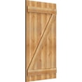 thumbnail image 2 of 26 7/8"W X 48"H Timbercraft Five 5 3/8" Boards Joined Board-N-Batten Shutters W/Z-Bar, Rough Sawn Western Red Cedar (Per Pair), 2 of 13