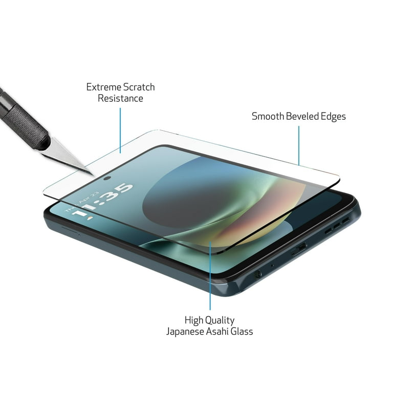 DuraGlass Tempered Glass Screen Protector with Quick Installation