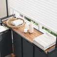 thumbnail image 2 of Panier Trieur de Lessive à 4 Sections sur Roulettes avec Support Suspendu et Tablette Utilitaire – Roues Verrouillables – Cadre en Métal Robuste – Panier Organisateur Multi-Pièces pour Buanderie, Chambre, Salle de Bain 4 Sacs, 2 of 7