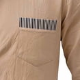 thumbnail image 5 of Stamzod Mens Shirts Long Sleeve Color Block Business Casual Work Shirt Button Down Beach Shirts for Men Khaki-2 XL, 5 of 6