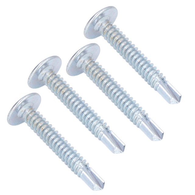 Tornillo de arandela de cabeza redonda de 250 Uds tornillos autoperforantes de acero al carbono galvanizado M48x32mm para fabricación de ingeniería de construcción ANGGREK Otros