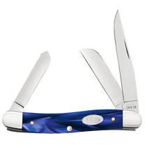 Case XX Knives Medium Stockman Blue Pearl Kirinite Stainless Steel Pocket Knife