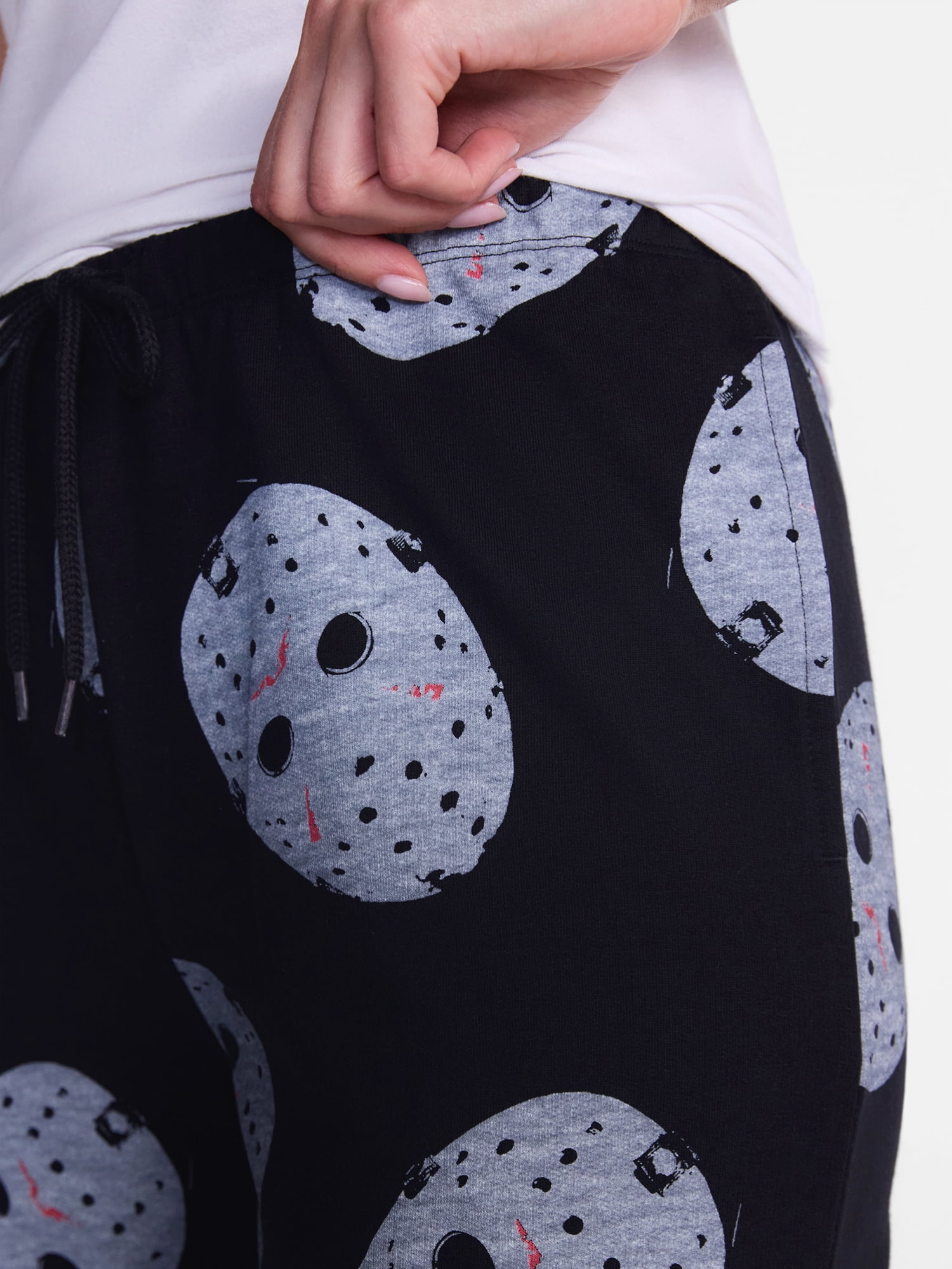 Friday the 13th Women's Fleece Halloween Wide Leg Jogger Pants, Sizes XXS-XXL