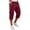 Wine-40626aa, variant on Trgacdwlo Mens Cargo Capri Pants Lightweight Casual 3/4 Pants with Pocket Elastic Waist Summer Men Hiking Pants Green XXL