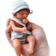 thumbnail image 4 of Mini muñecas Reborn de 6 pulgadas, muñeca de silicona suave, bebés Reborn en miniatura con ropa, muñecas realistas, 4 of 5