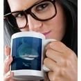 thumbnail image 2 of 3drose, South Pacific, Fiji. Bull Shark Close Up., 15oz Mug, 2 of 6