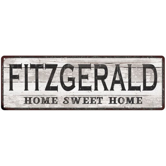 FITZGERALD Home Sweet Home Country Look 6x18 Metal Sign 106180045982