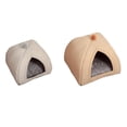 thumbnail image 1 of Cama de Felpa para Mascotas con Diseño Exclusivo y Cálida Casa para Perros Gris Pequeño Marrón Grande, 1 of 9