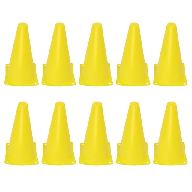 Conos Deportivos Jadeshay 10 Piezas Cono de Entrenamiento de Fútbol Amarillo