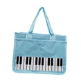 thumbnail image 4 of bolsas para la bolsa de hombro bolso de compras de nylon accesorios para piano de piano impermeable para amantes de la música músicos azul, 4 of 8
