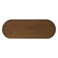 thumbnail image 6 of Jofran Auden Oval Mid-Century Modern Fluted Pedestal Base Sofa Console Table, 6 of 10