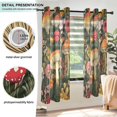thumbnail image 3 of Yayeee Window Curtains Light Filtering 63"x52" Grommet Panel Pair Home Living Room Decor, Colorful Mushroom, 3 of 7