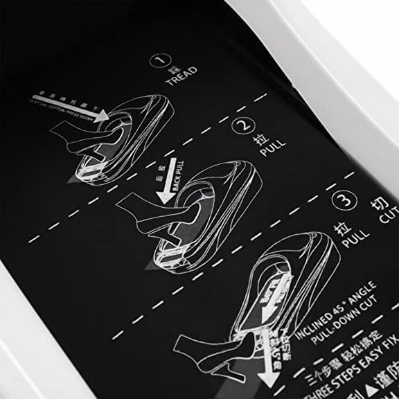 Automatic Shoe Covers Dispenser, Portable Shoe Film Machine Shoe Cover Machine with 1 Roll Shoe Membrane Disposable Overshoes Dispenser Machine Waterproof Dust Proof, for Medical H