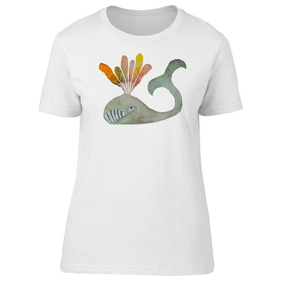 Abstract Design Of Whale Tee Women's -Image by Shutterstock